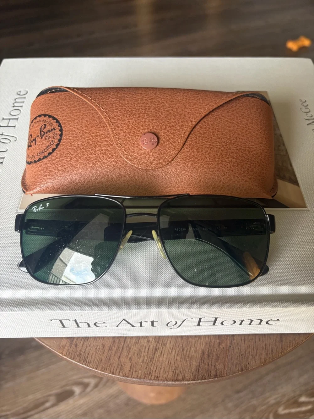 Ray-Ban RB3530 002/9A Men’s Black Polarized Green Sunglasses 58mm Italy